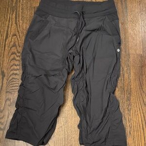 lululemon athletica Black Cropped Pants